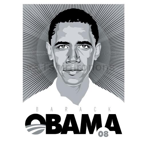 Obama T-shirts Iron On Transfers N6248